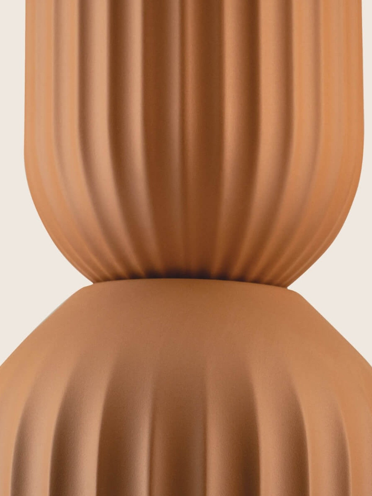 Doric Ribbed Clay Pendant