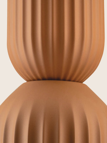 Doric Ribbed Clay Pendant
