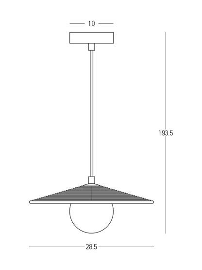 Phiale Ceramic Pendant