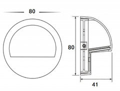 PDL1100 Eyelid Surface Mounted Step Light 12V
