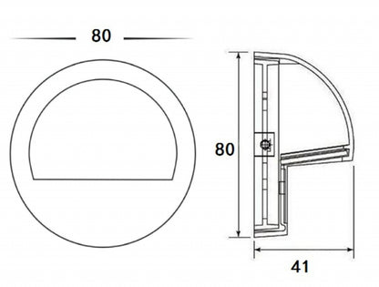 PDL1100 Eyelid Surface Mounted Step Light 12V