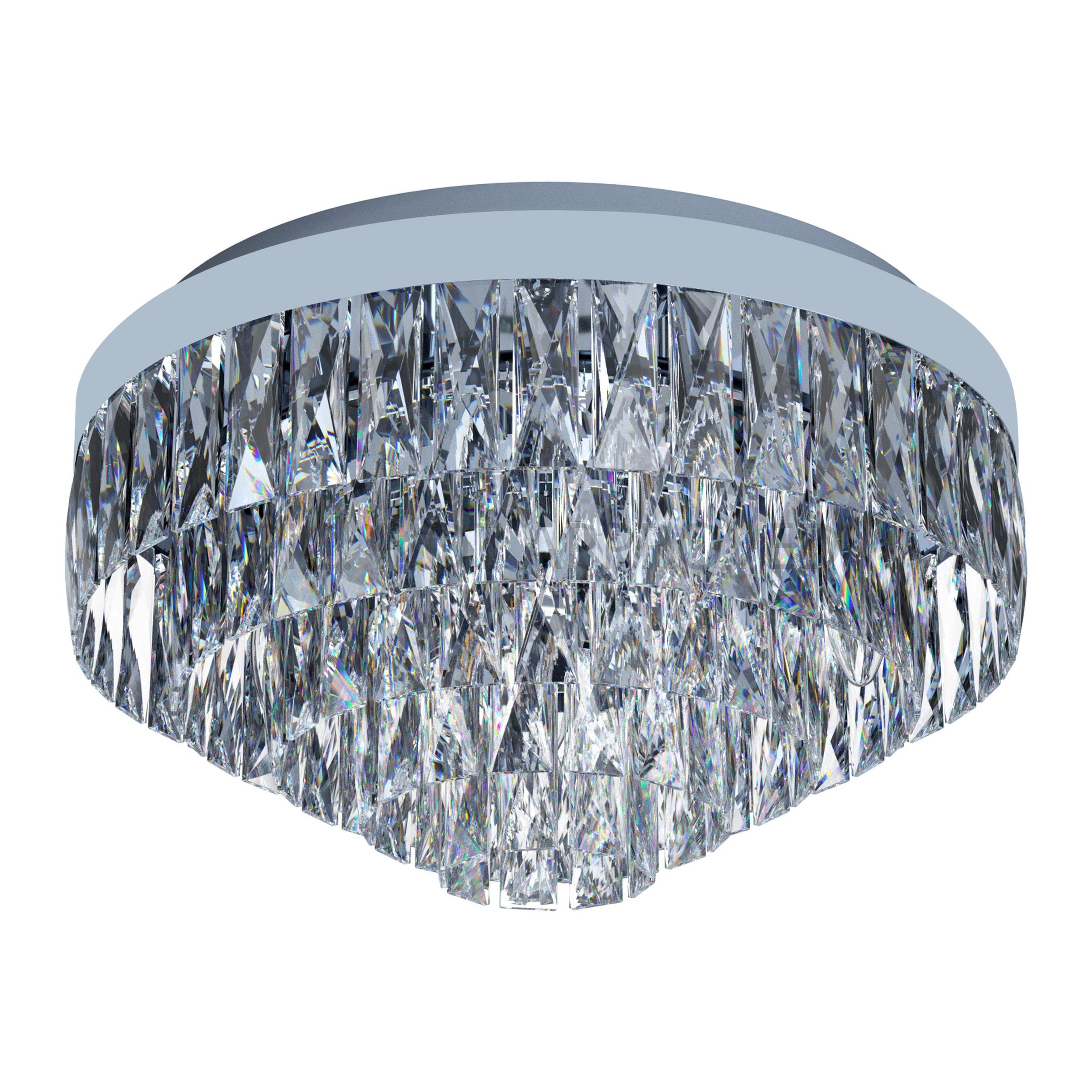 Valparaiso 1 Close to Ceiling Light Small Chrome