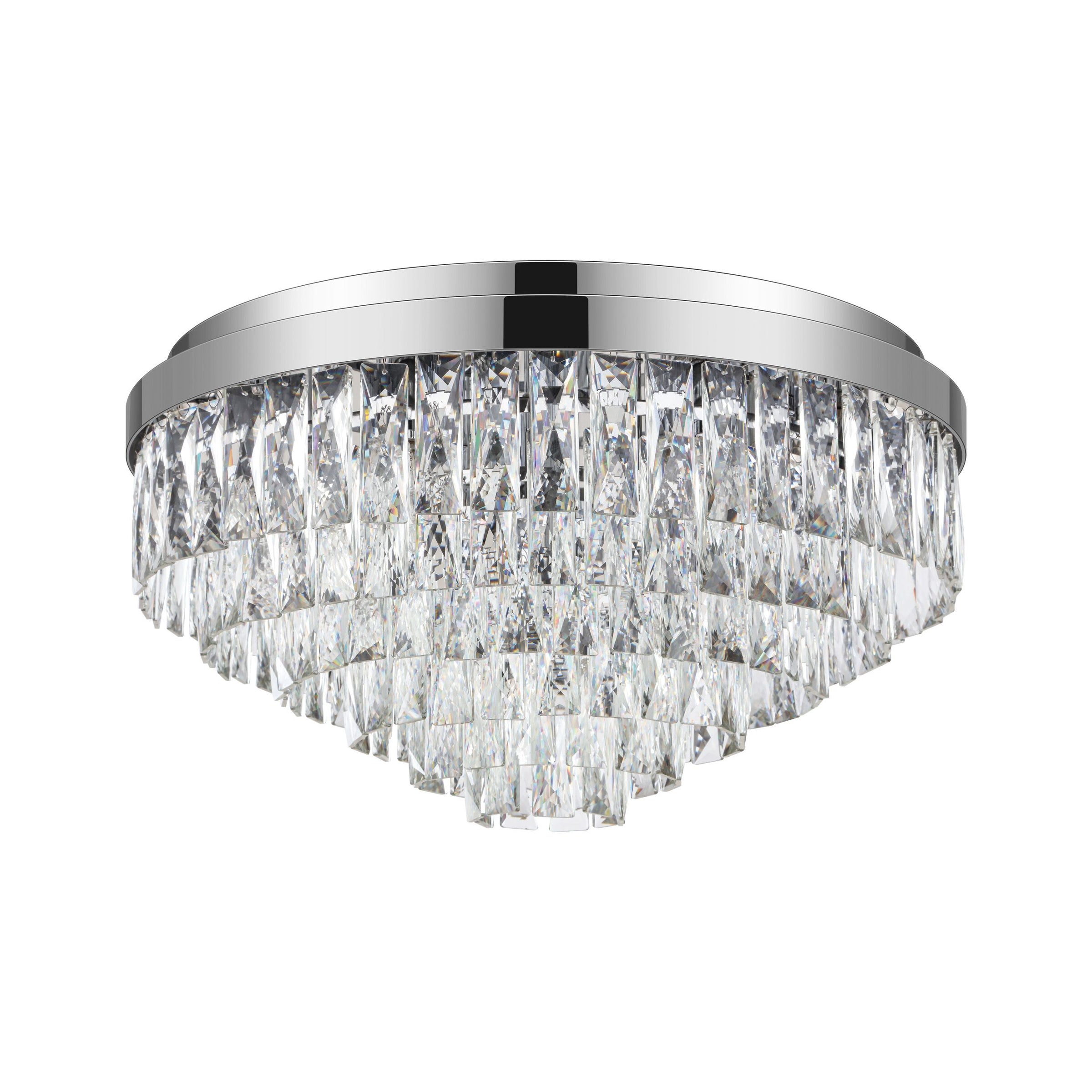 Valparaiso 1 Close to Ceiling Light Medium Chrome