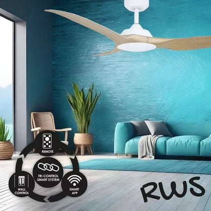 Raven RWS 52" DC Ceiling Fan Oak