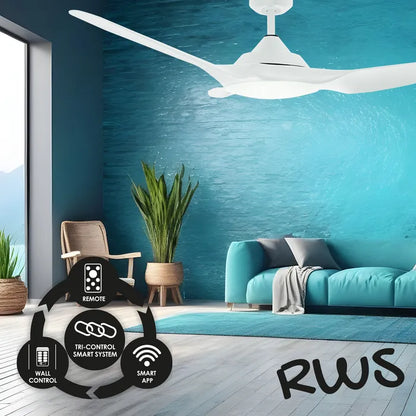 Raven RWS 46" DC Ceiling Fan White