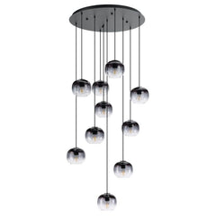 Oilella 10LT Smoked Glass Pendant