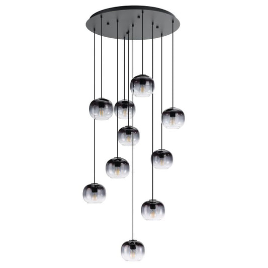Oilella 10LT Smoked Glass Pendant