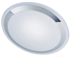 Saturn Medium 30W Tri-Colour LED Oyster Chrome