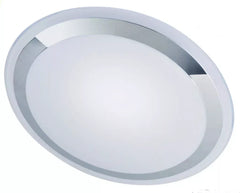 Saturn Large 52W Tri-Colour LED Oyster Chrome