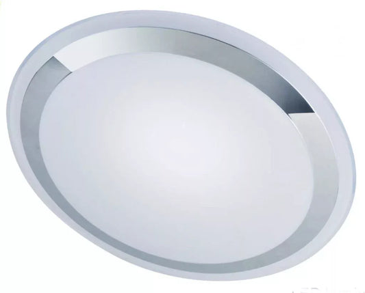 Saturn Large 52W Tri-Colour LED Oyster Chrome