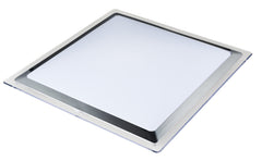 Saturn Square 36W Tri-Colour LED Oyster Chrome