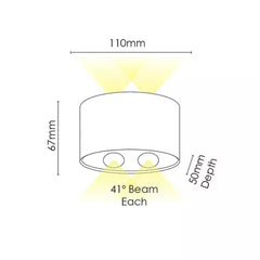 Opula 2 Wall Light White 5000k