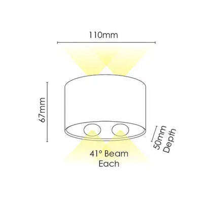 Opula 2 Wall Light White 5000k