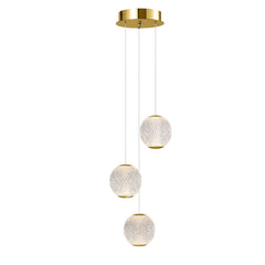 Langdon 3LT Pendant Gold Warm White (3000K)