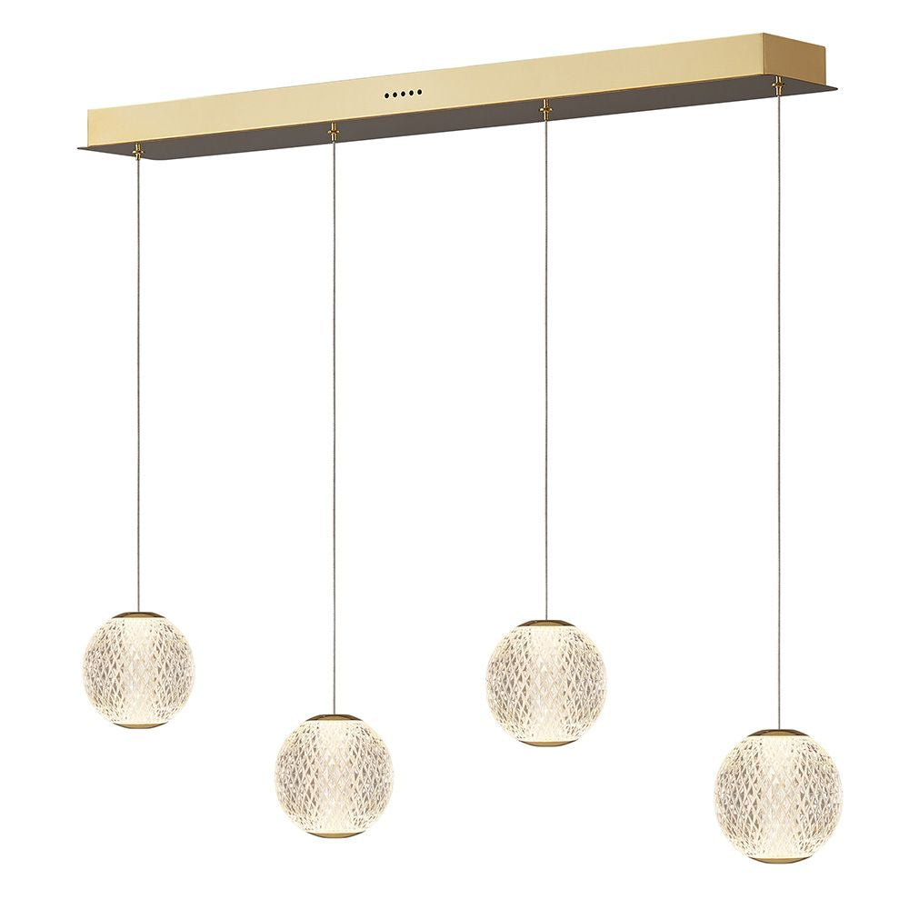 Langdon 4LT Bar Pendant Gold Warm White (3000K)
