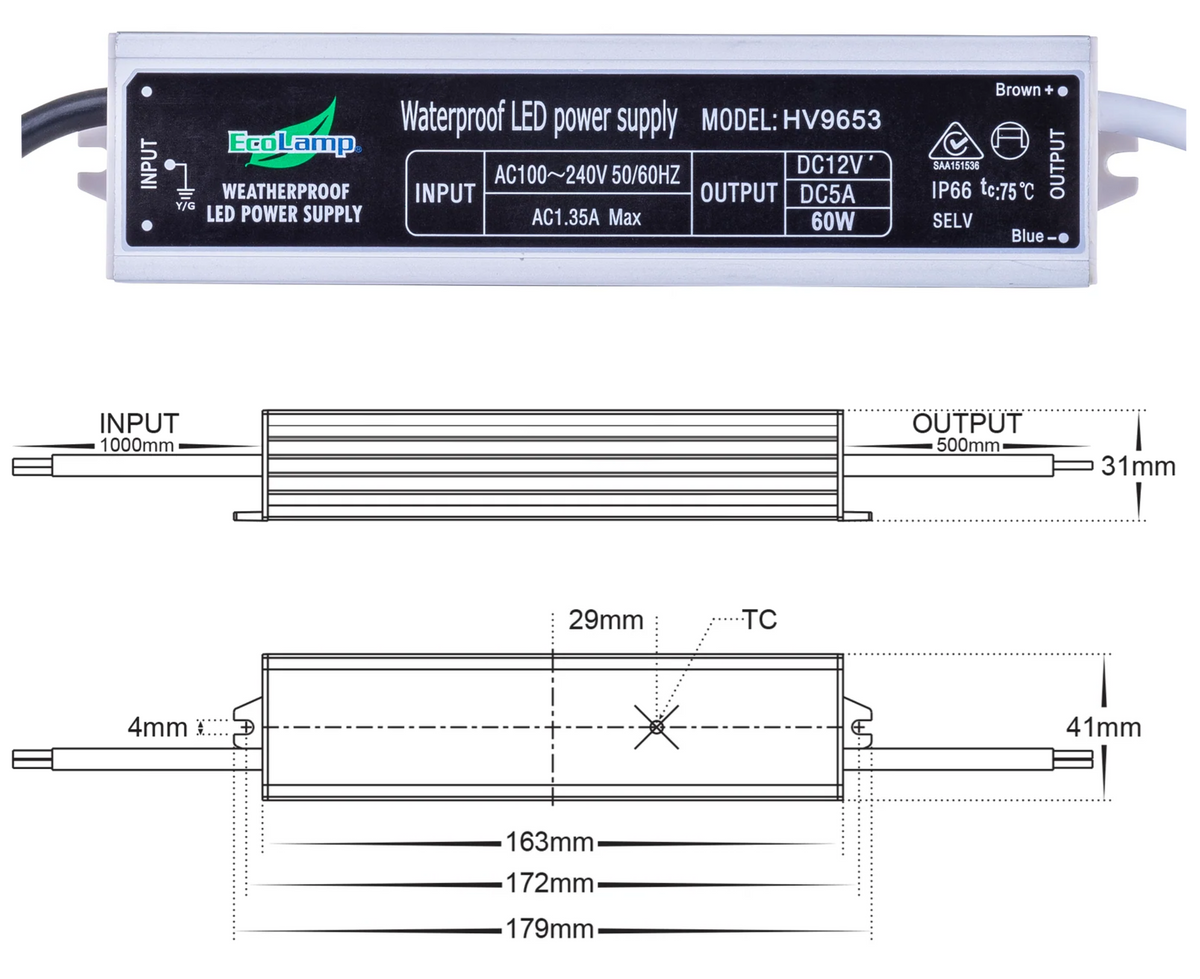 12v Weatherproof LED Driver