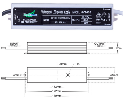 12v Weatherproof LED Driver