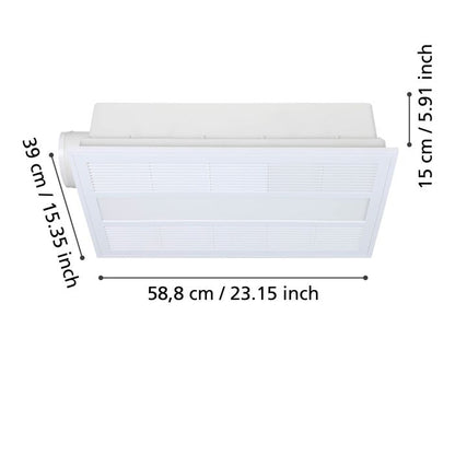 SALVADOR 4-in-1 Bathroom Heater Exhaust Fan with LED Light