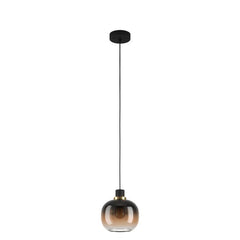 Oilella 1LT Smoked Brown Glass Pendant