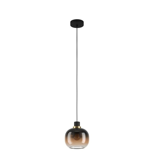 Oilella 1LT Smoked Brown Glass Pendant