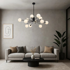 Felton 12 Light Pendant Black
