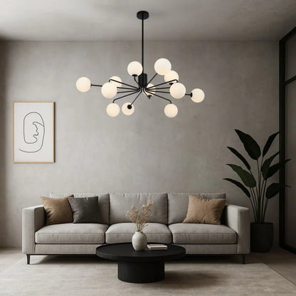 Felton 12 Light Pendant Black