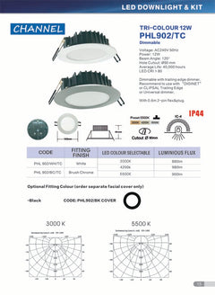 PHL902 LED Downlight White