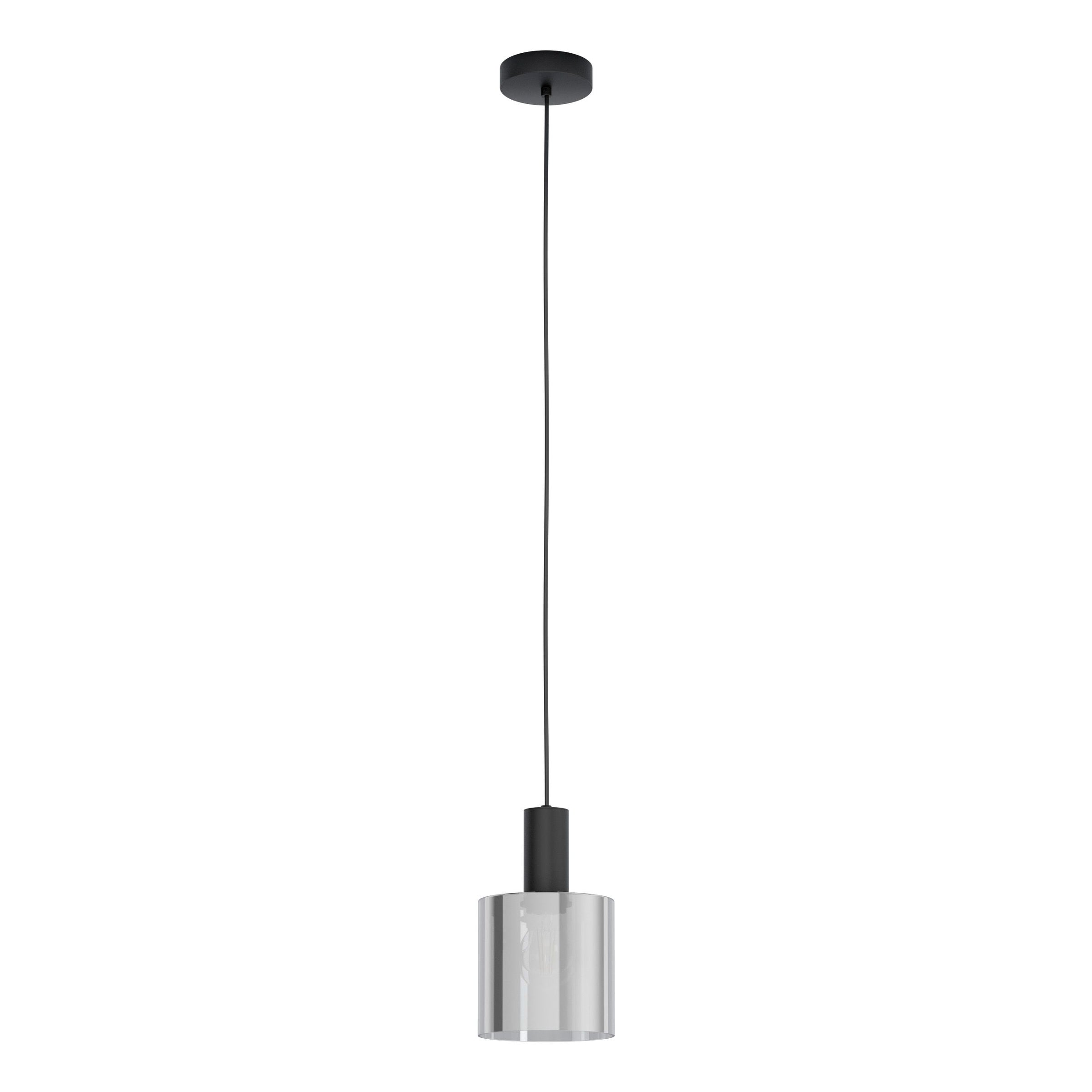 Gorosiba 1LT Pendant with Black Glass