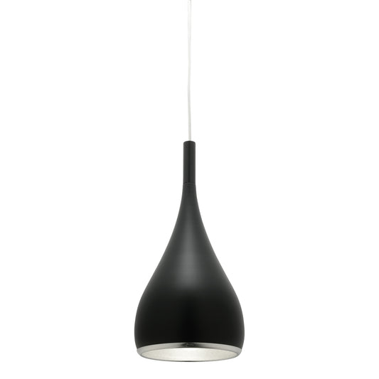 Aero 1 Light Pendant Matt Black