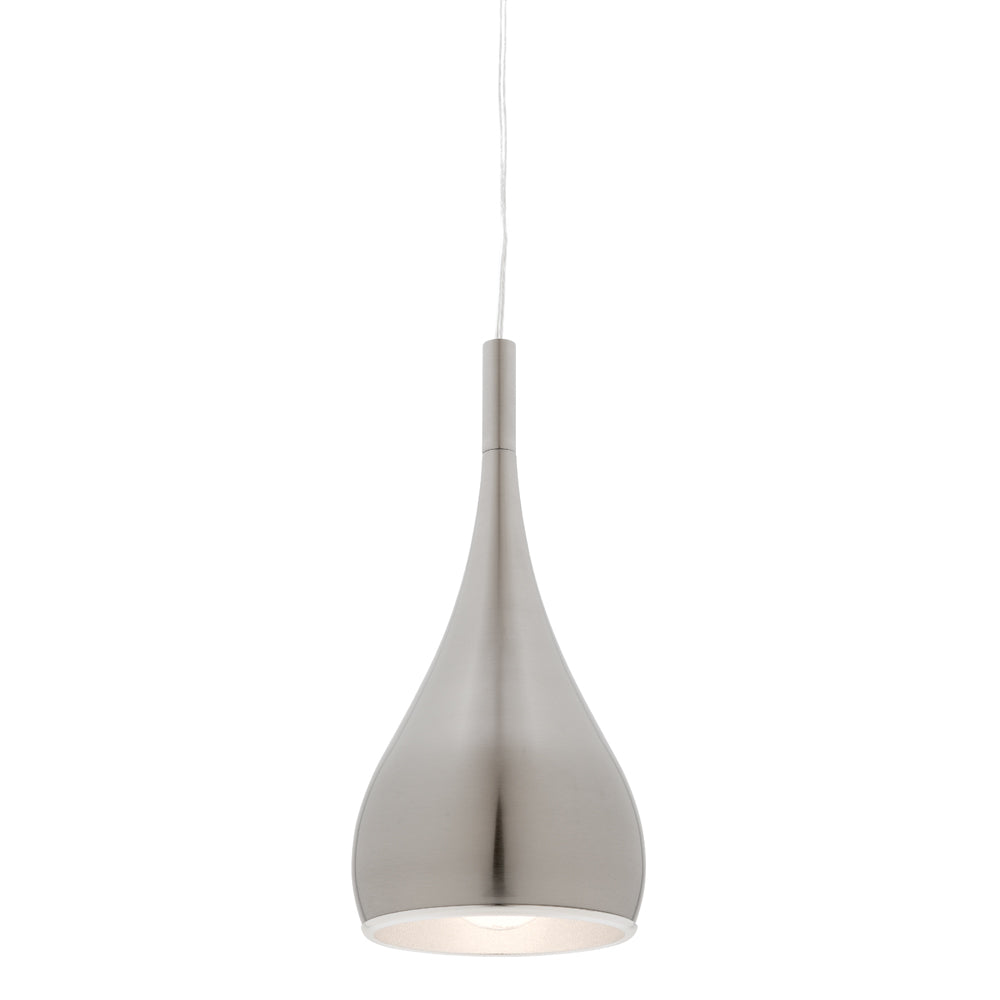 Aero 1 Light Pendant Satin Chrome