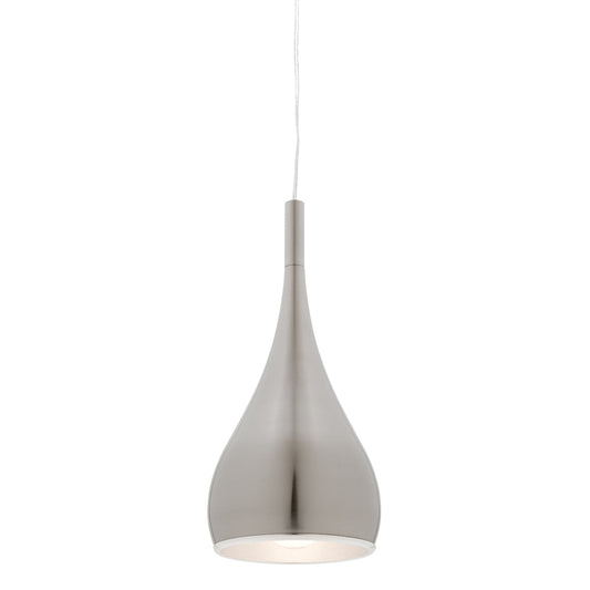 Aero 1 Light Pendant Satin Chrome