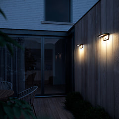 Agena Solar Wall light Black