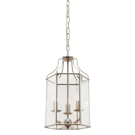 Arcadia 3 Light Pendant Satin Chrome