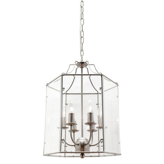 Arcadia 6 Light Pendant Satin Chrome