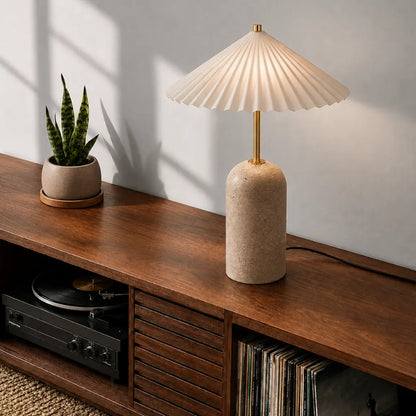 Arvane Travertine Table Lamp