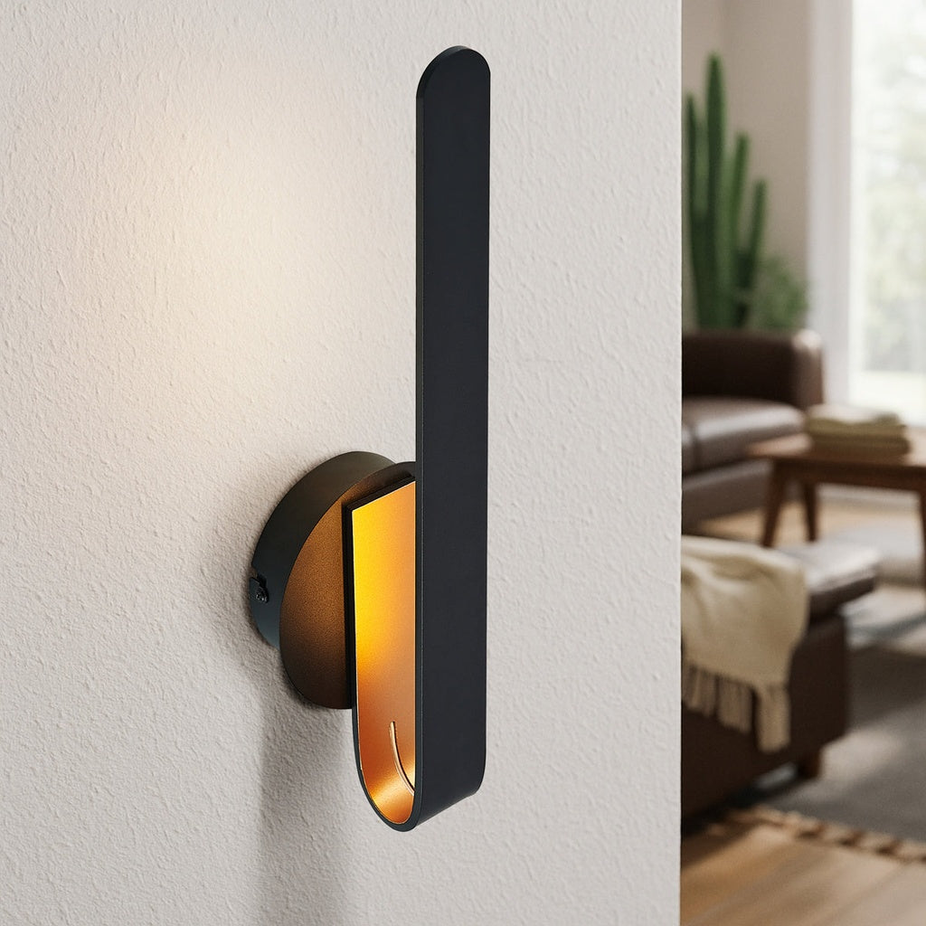 Atala 40 LED Wall Light Black