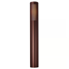 Aludra 95 Exterior Bollard Light Brown Metallic