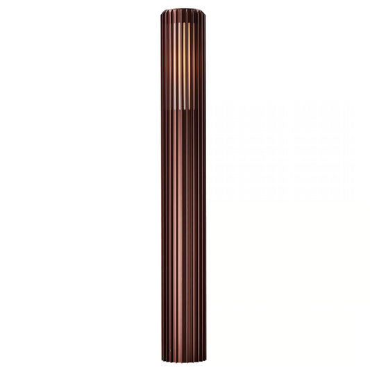 Aludra 95 Exterior Bollard Light Brown Metallic