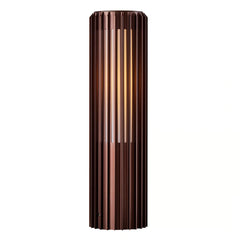 Aludra 45 Exterior Bollard Light Brown Metallic