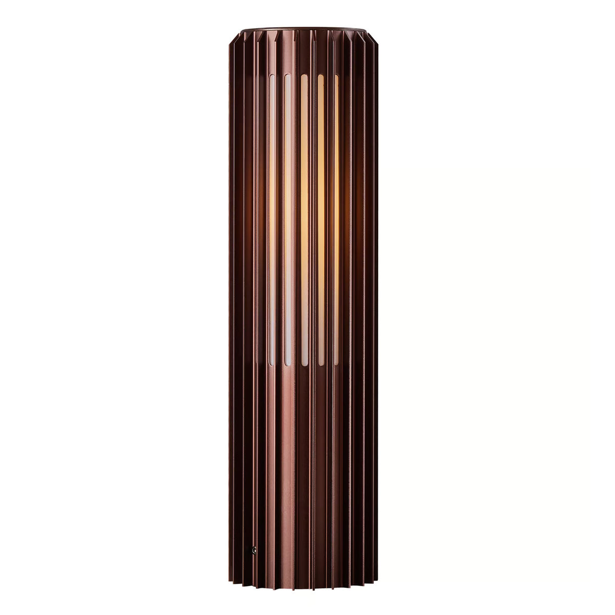 Aludra 45 Exterior Bollard Light Brown Metallic
