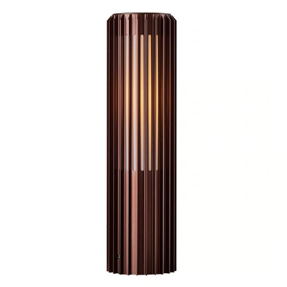 Aludra 45 Exterior Bollard Light Brown Metallic