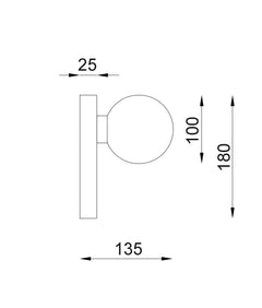 Balle Long Wall Light