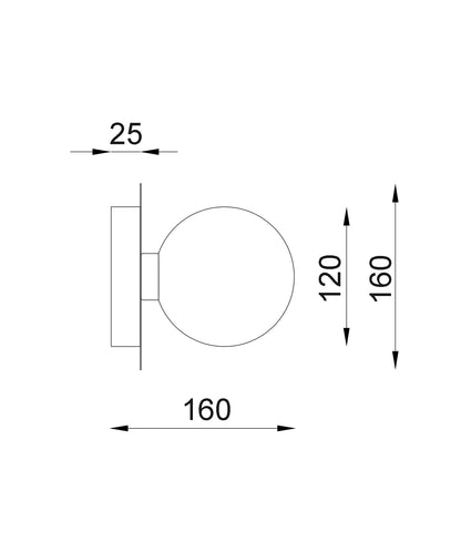 Balle Wall Light
