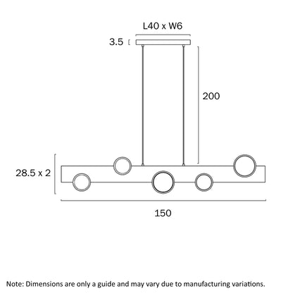 Bergen LED Linear Pendant