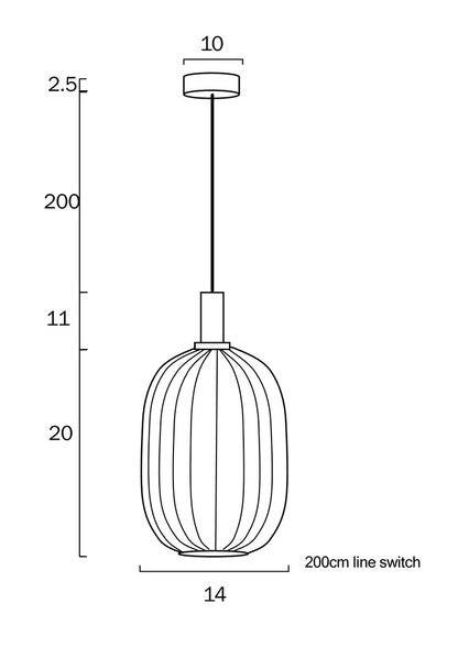 Bonura Glass Pendant Light