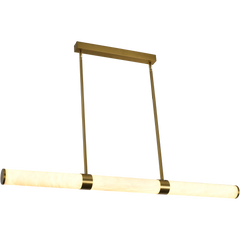 Bower Modern Alabaster Stone 1232mm Linear Pendant Light