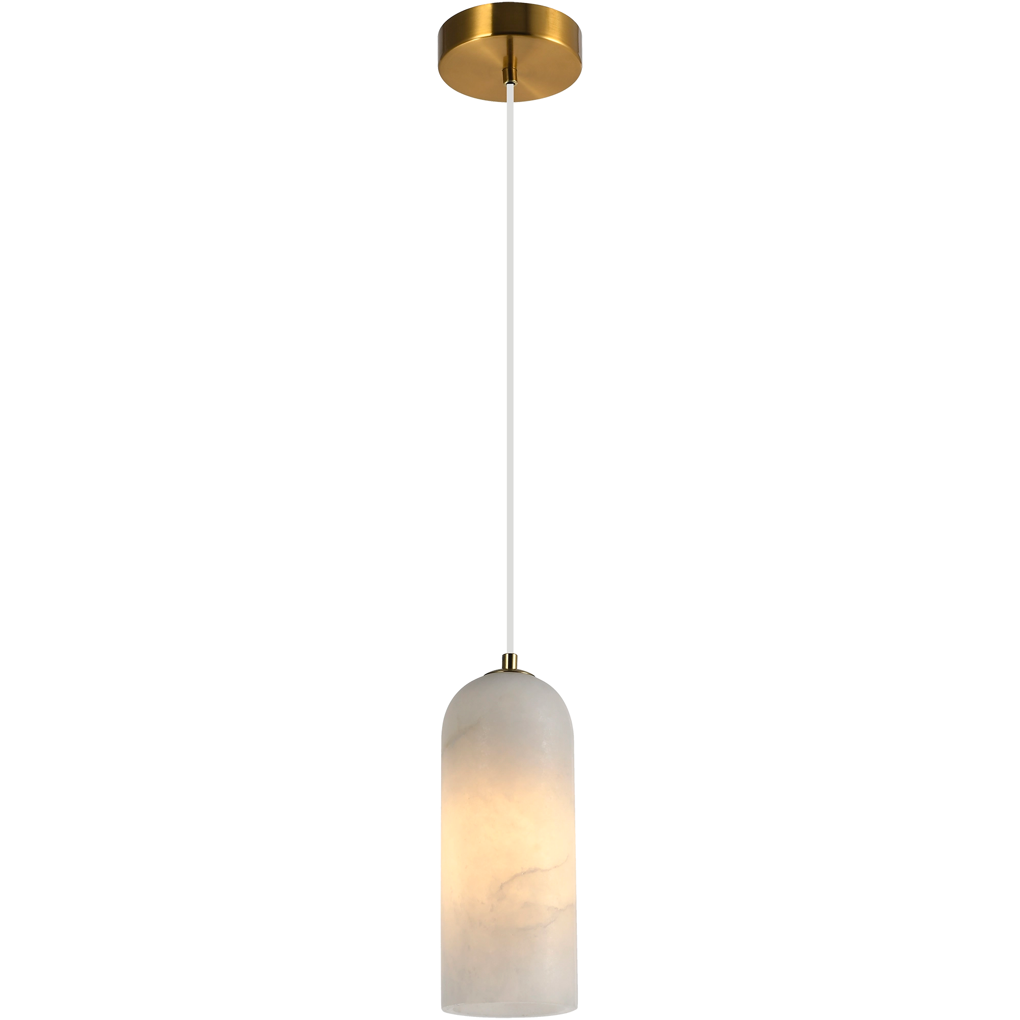 Bower Modern Alabaster Stone 1 Light Pendant Light