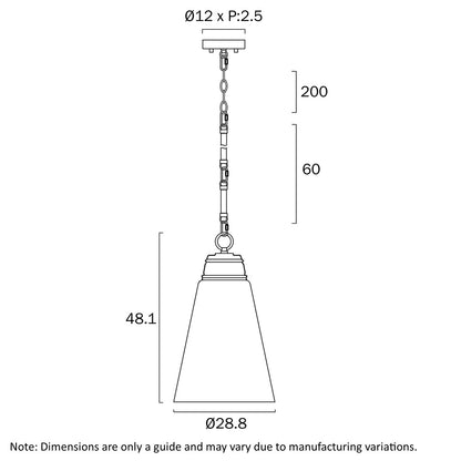 Brine Glass Pendant Light