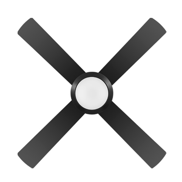 Bondi 48" AC Ceiling Fan with CCT LED Light Black