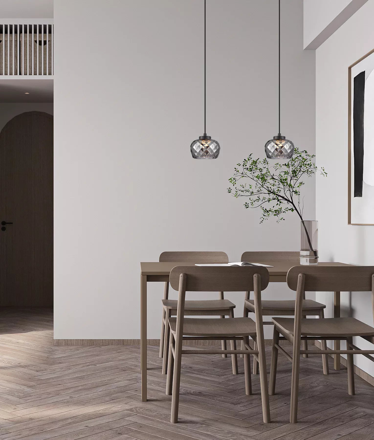 Caramelle Smoked LED Pendant